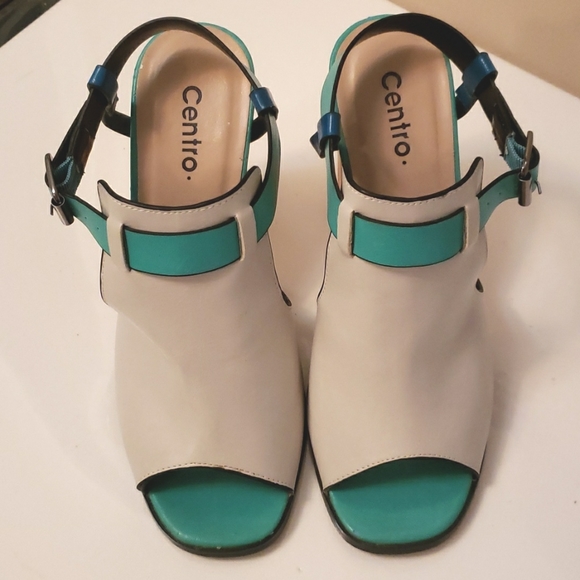 Disco Diva! Faux Leather unique heels 6.5 EUC - Picture 3 of 13